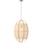 Lámpara colgante de madera beige 43x43x66 cm