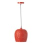 Lampada a sospensione in metallo rosso 23.5x23.5x39 cm