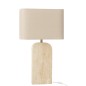 Lampe à poser en pierre beige 40x20x71 cm