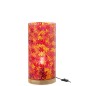 Lampe de table mosaïque fleurs en verre multicouleur 21x21x45.5 cm