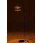 Lampe lanterne en métal et fibre verte 56x27x168 cm