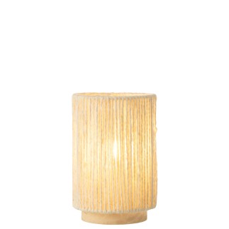 Lampe led en métal beige 13.5x13.5x20 cm