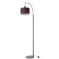 Lampe lanterne en métal et fibre mauve 56x27x168 cm