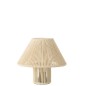 Lampe led en coton beige 21.2x21.2x18.7 cm