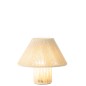 Lampe led en coton beige 21.2x21.2x18.7 cm