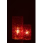 Lampe de table mosaïque fleurs en verre multicouleur 21x21x45.5 cm