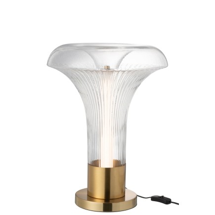 Lampe de table led en verre transparent 41x41x55 cm