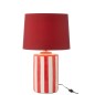 Lampe avec abat-jour en céramique rouge 35x39x63 cm