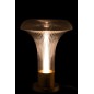 Lampe de table led en verre transparent 41x41x55 cm