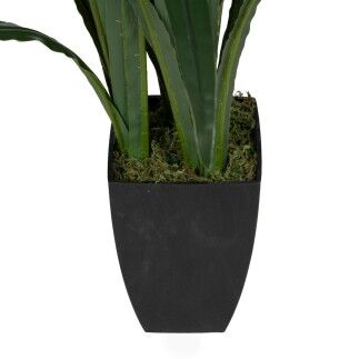 Planta Decorativa Bambú Polietileno Hierro Cemento Tejido 45 x 45 x 110 cm