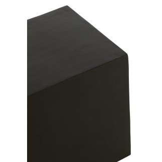 Expositor rectangular de madera negra 40x40x45 cm