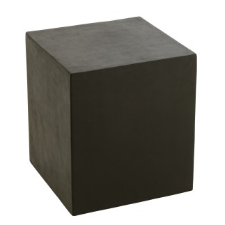 Expositor rectangular de madera negra 40x40x45 cm