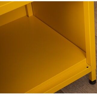 Comodino Alexandra House Living Giallo 35 x 51 x 35 cm