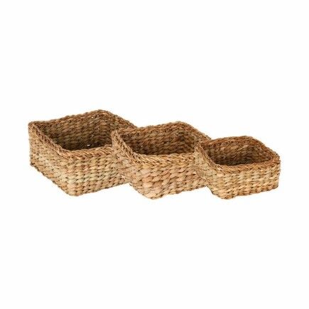 Set de basket Privilege Privilege osier 23 x 11 cm (3 Pièces) (4 Unités)