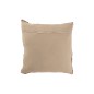 Coussin carré en polyester marron 45x45x12 cm