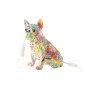 Lampe bulldog pop-art en polyrésine multicouleur 25x15x29 cm