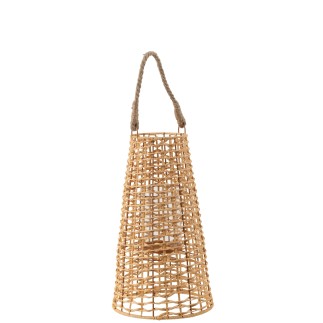 Lanterna in rattan beige 25x25x42,5 cm