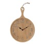 Horloge murale en bois naturel 40x4.5x57 cm