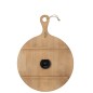 Horloge murale en bois naturel 65.2x4.5x88 cm