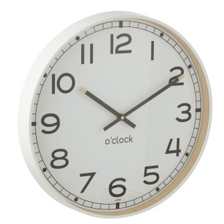 Horloge murale en plastique multicolore 30x30x4 cm (Lot de 3)