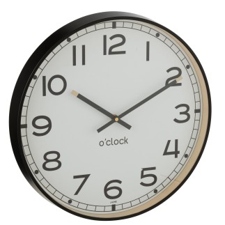 Horloge murale en plastique 30x30x4 cm