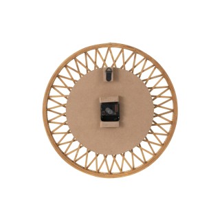 WALL CLOCK RAT/WOOD NAT/WHI S