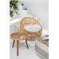 Tables d'appoint Lurne en roseau naturel 60x60x56.5 cm