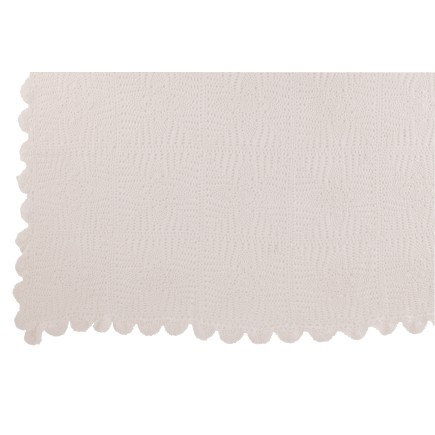 Nappe dentelle en coton blanc 200x135cm