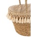 Sac de plage en rotin en bois naturel 49x24x46 cm