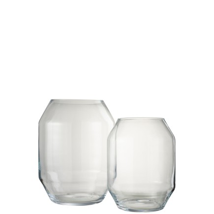 Vase en verre transparent 29.5x29.5x40 cm