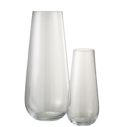 Vase en verre transparent 25x25x60 cm