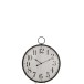 Reloj redondo bola vidrio metal negro Alt. 85 cm