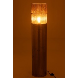 Lampe sur pied en métal marron 25x25x120 cm