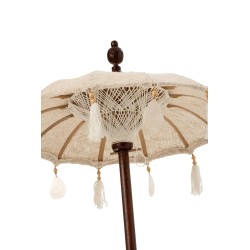 parasol avec pied en bois