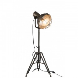 Lámpara de pie de metal gris 35x30x93 cm