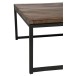 SET DE 2 TABLES DE SALON BOIS/METAL MARRON+NOIR