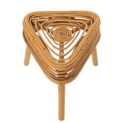 Tabouret en bois naturel 40x40x42 cm