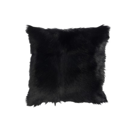 COUSSIN PEAU DE CHEVRE NOIR  - Lana Deco