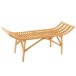 Banc en bois naturel 120x41x49 cm