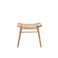 Tabouret en bois naturel 33.5x56.5x47.5 cm