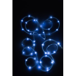 Guirlande lumineuse en plastique blanc 5m