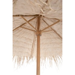 Parasol en bois naturel 150x150x270 cm