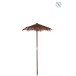 Parasol feuille en bois marron 150x150x270 cm