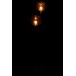 Lampe sur pied sans abat jour marbre noir et métal 140x30cm