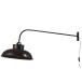 Lampe suspendue en métal noir 100x36.5x45 cm