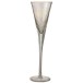 Flute à champagne en verre irrégulier transparent H28cm