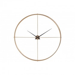 Horloge ronde en métal or 127x127x10.5 cm