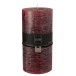 Bougie cylindrique 140H en Paraffine Bordeaux 10x10x20 cm