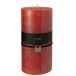 Bougie cylindrique 140H en Paraffine orange 10x10x20 cm