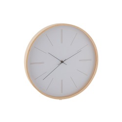 Horloge murale contour bois 40 cm